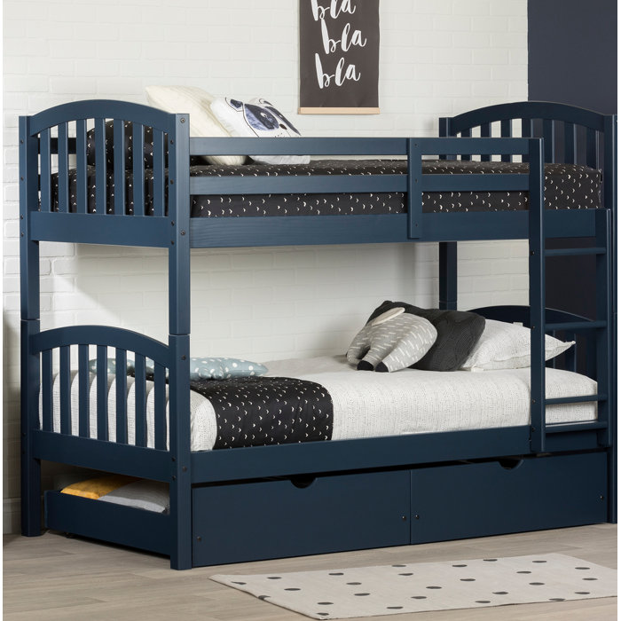 Harriet Bee Emyree Twin Solid Wood Standard Bunk Bed by Harriet Bee